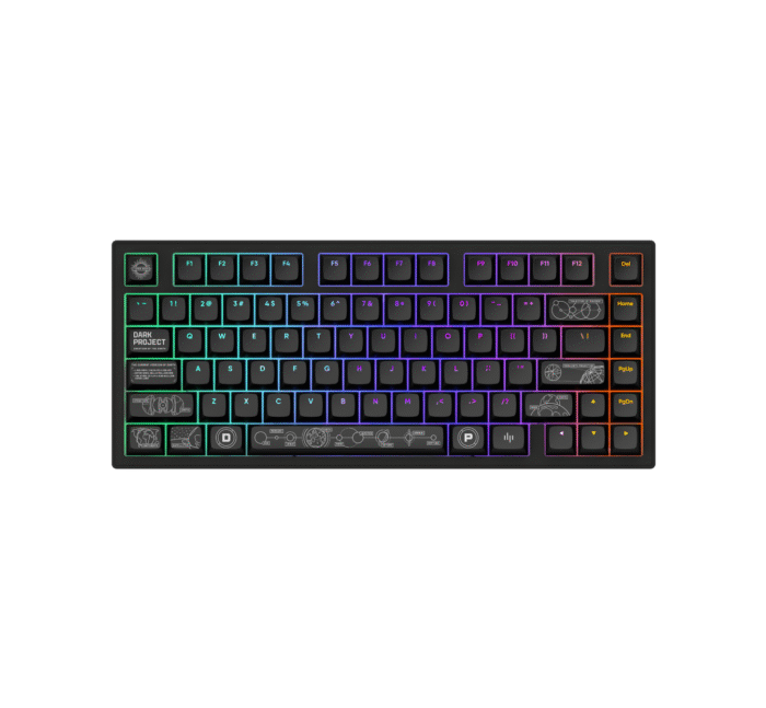 Геймърскa безжична клавиатура Dark Project ALU81A Terra Nova Black RGB - Image 1