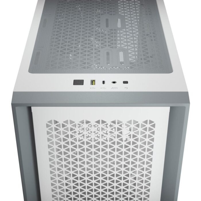 Кутия Corsair 4000D Airflow Mid Tower, Tempered Glass, Бяла - Image 6
