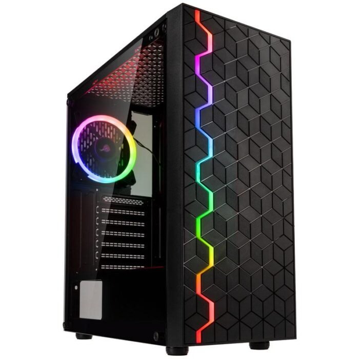 Кутия Kolink Inspire К8 АRGB TG, Mid-tower, Черна - Image 1