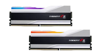 Памет G.SKILL Trident Z5 Silver 32GB(2x16GB) DDR5 6000MHz F5-6000J4040F16GX2-TZ5S