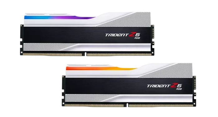 Памет G.SKILL Trident Z5 Silver 32GB(2x16GB) DDR5 6000MHz F5-6000J4040F16GX2-TZ5S - Image 1
