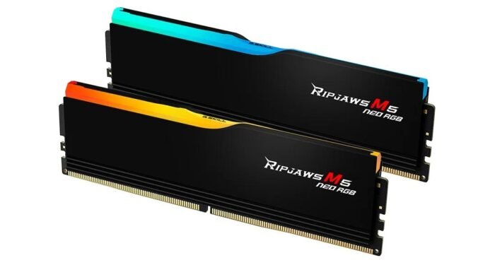 Памет G.SKILL Ripjaws M5 Neo RGB Black 32GB(2x16GB) DDR5-6000 - Image 1