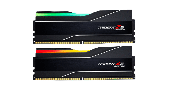 Памет G.SKILL Trident Z5 Neo RGB 32GB(2x16GB) DDR5 6400MHz F5-6400J3039G16GX2-TZ5NR - AMD EXPO - Image 1