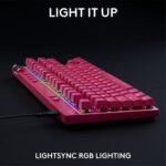 Геймърска механична клавиатура Logitech G Pro X RAPID TKL, Magnetic Analog Switch, Magenta - Image 6
