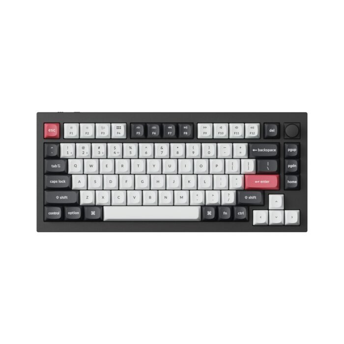 Механична клавиатура Keychron Q1 HE QMK 75% Carbon Black - Wireless - Image 2