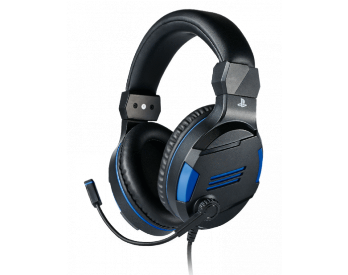 Геймърски слушалки Nacon Bigben PS4 Official Headset V3, Микрофон, Черен/Син - Image 1