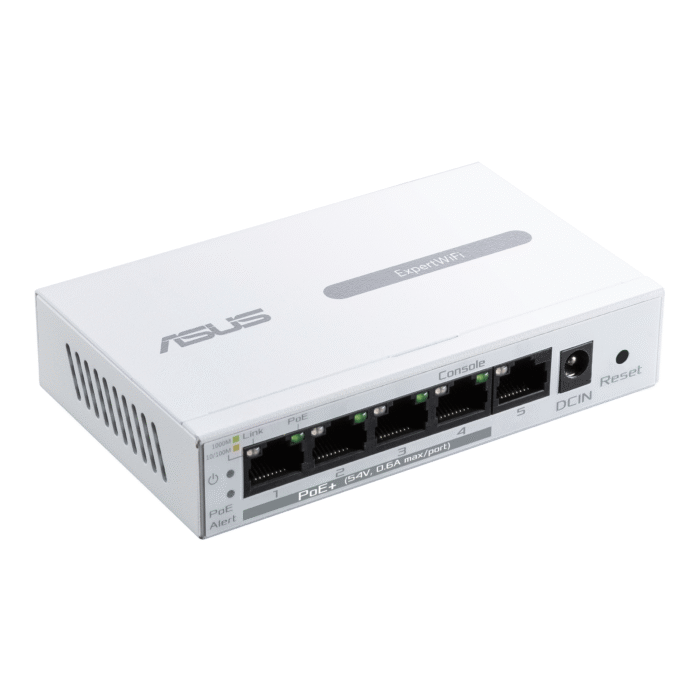 Суич ASUS ExpertWiFi EBP15 5-Port GbE, 4 PoE+ Ports 5 x 10/100/1000Mbps ports - Image 2