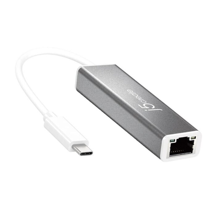 Мрежова карта j5Create JCE133G, Тип USB-C 3.1 Gen1, Gigabit Ethernet, Сив - Image 1