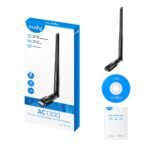 Безжичен адаптер Cudy WU1400, USB 3.0, 2.4/5 Ghz, Външна антена - Image 4