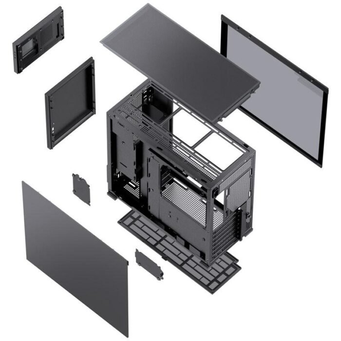 Кутия Jonsbo D41 Screen TG, mATX, Черна - Image 9
