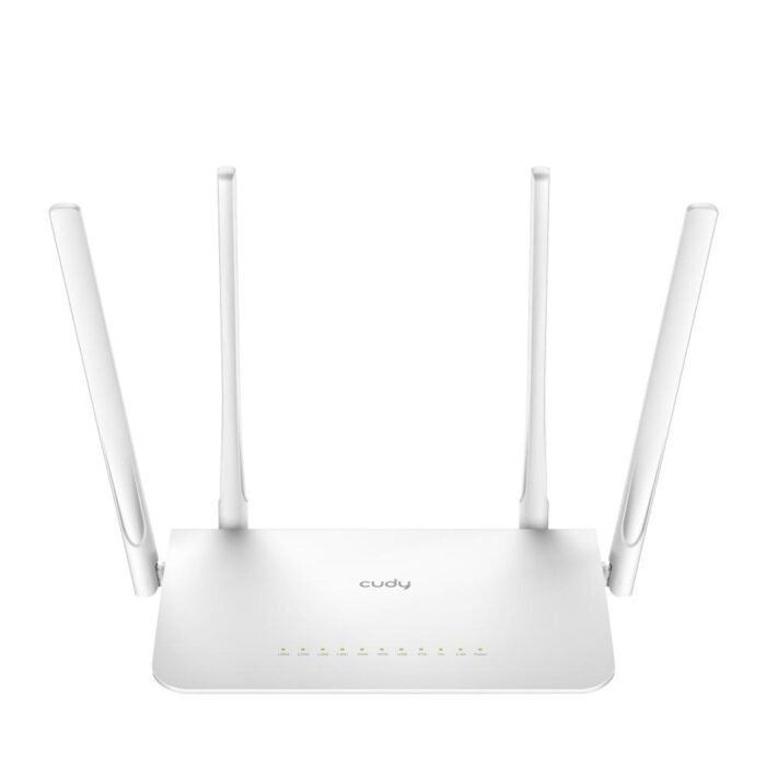 Безжичен рутер CUDY WR1300, Двубандов AC1200, 300+867 Mbps, 5x10/100/1000, Бял - Image 1