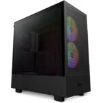 Кутия NZXT H5 Flow RGB Matte Black, Mid-Tower - Image 3