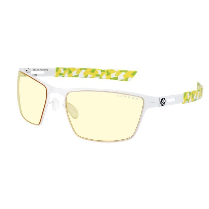Геймърски очила GUNNAR ESL Blade Lite White, Amber Natural, Бели - Image 1