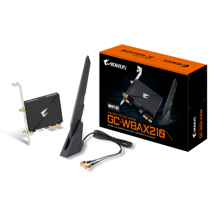 Безжична карта GIGABYTE AORUS X210 Intel® WIFI 6Е 2x2 802.11ax, Bluetooth 5.2 - Image 3