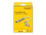 USB хъб Delock, USB-C / USB-A - 3 x USB-A 2.0 + 1 x USB-A 5 Gbps - Image 4