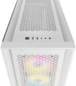 Кутия Corsair iCUE 5000D RGB Airflow Mid Tower, Tempered Glass, Бяла - Image 5