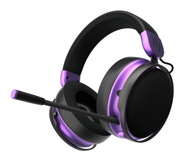 Геймърски безжични слушалки Dark Project Sono Wireless - Black/Violet - Image 1