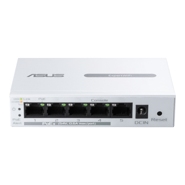 Суич ASUS ExpertWiFi EBP15 5-Port GbE, 4 PoE+ Ports 5 x 10/100/1000Mbps ports - Image 5