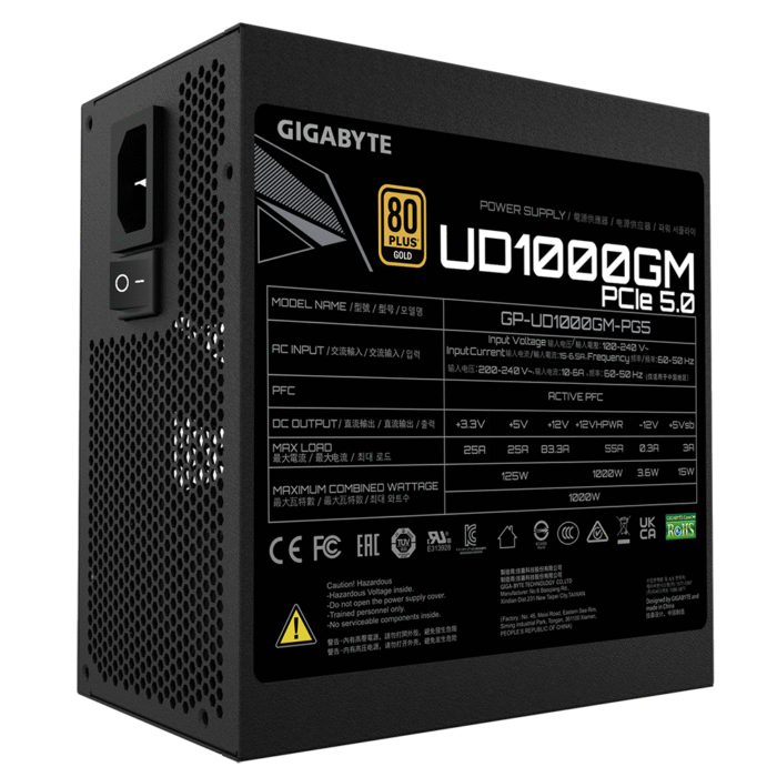 Захранващ блок Gigabyte UD1000GM PG5, 1000W - Image 6