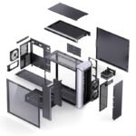 Кутия Jonsbo D500 TG, Full Tower, Сив - Image 10