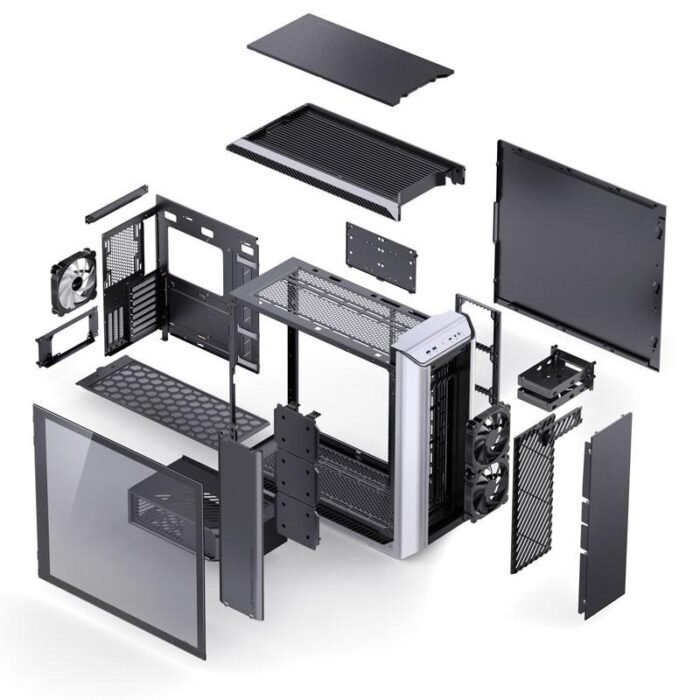 Кутия Jonsbo D500 TG, Full Tower, Сив - Image 10