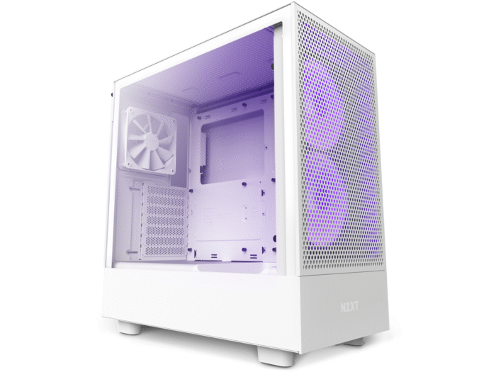 Кутия NZXT H5 Flow RGB Matte White, Mid-Tower - Image 1