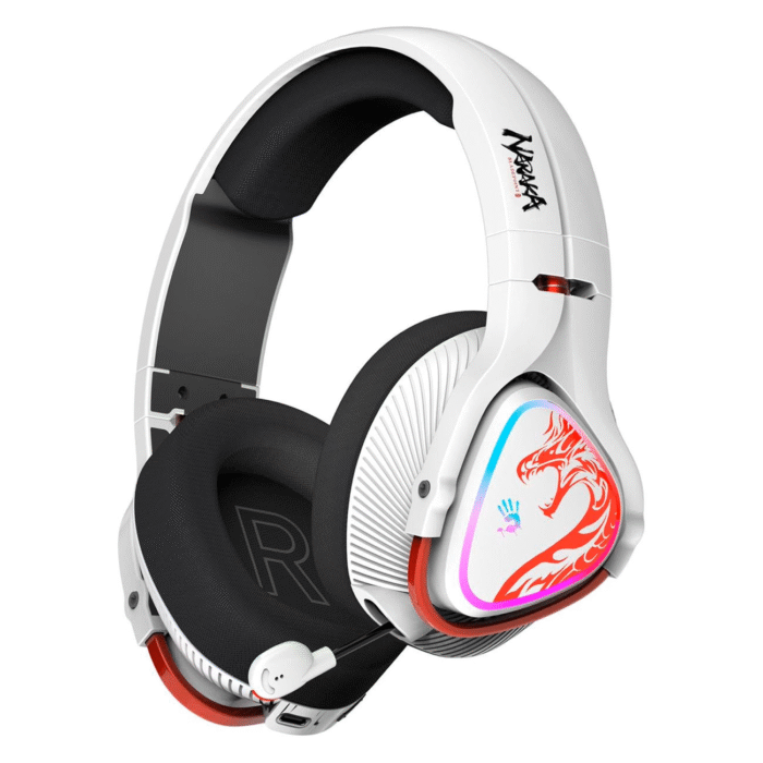 Геймърски слушалки A4TECH Bloody MR720 Naraka, RGB, Bluetooth + USB, Бели - Image 1