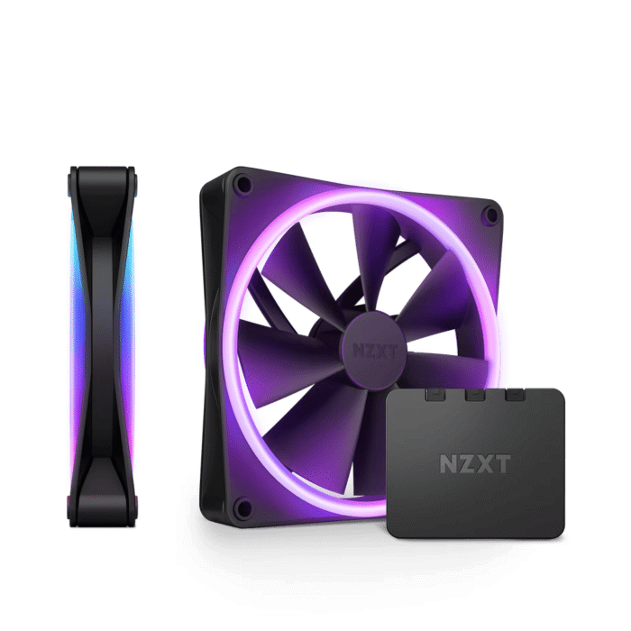 Комплект вентилатори NZXT F140 RGB Duo Black2бр, RGB Контролер - Image 1