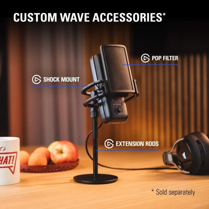 Настолен микрофон Elgato Wave 3 - Image 8