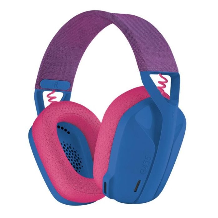 Геймърски безжични слушалки Logitech G435 Lightspeed Wireless, Микрофон, Син/Розов - Image 1
