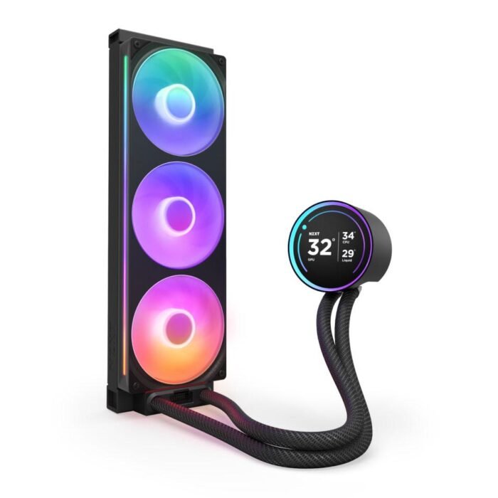 Охладител за процесор NZXT Kraken Elite 360 V2 RGB Black LCD Display - Image 2
