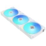 Вентилатори Lian-Li UNI AL120 V2 ARGB PWM, 3 броя в комплект, Включен контролер, Бял - Image 2