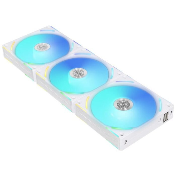 Вентилатори Lian-Li UNI AL120 V2 ARGB PWM, 3 броя в комплект, Включен контролер, Бял - Image 2
