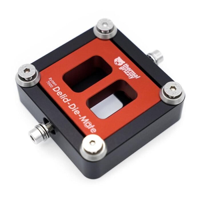 Инструмент Thermal Grizzly Ryzen 7000 Direct Die Mate, Премахва термо пад на CPU AMD Ryzen 7000, Алуминий - Image 1
