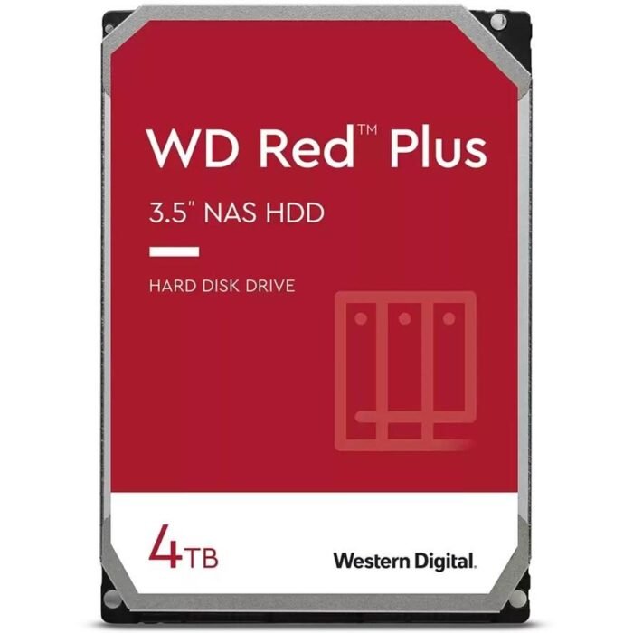 Хард диск WD Red Plus, 4TB NAS, 3.5", 256MB, 5400RPM - Image 1