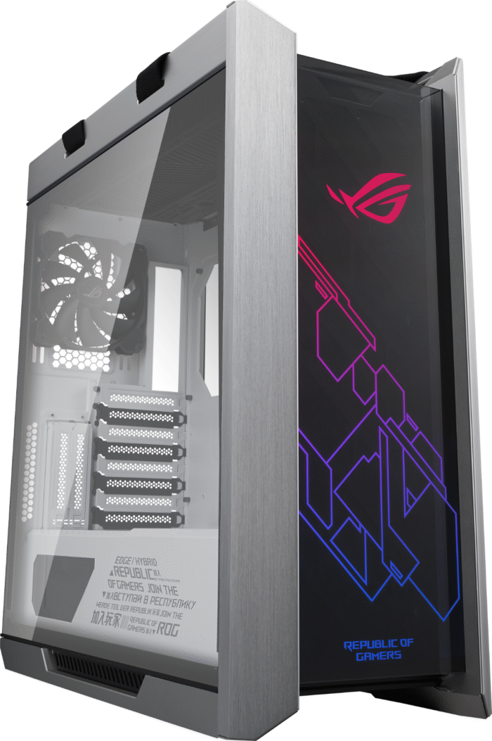 Кутия ASUS ROG Strix Helios White Edition, ATX/EATX, Mid Tower, Aura Sync RGB - Image 1