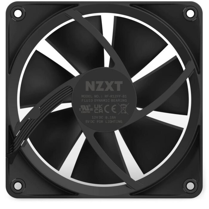 Вентилатор NZXT F120 RGB Черен - Image 6
