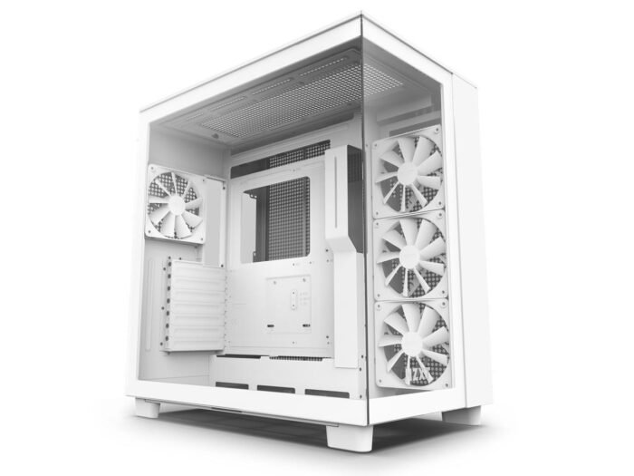 Кутия NZXT H9 Flow Matte White - Image 1