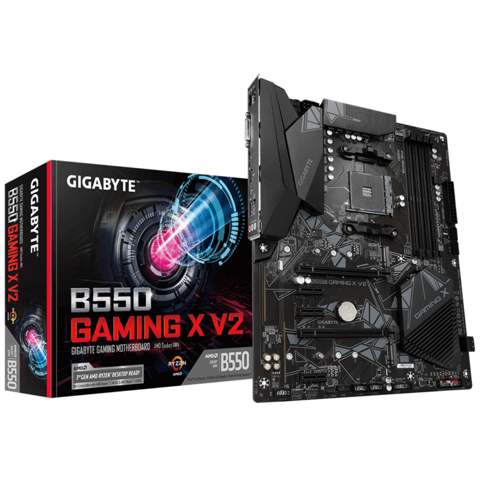 Дънна платка GIGABYTE B550 GAMING X V2 Socket AM4, 4 x DDR4, RGB Fusion, V2 (rev. 1.0) - Image 1