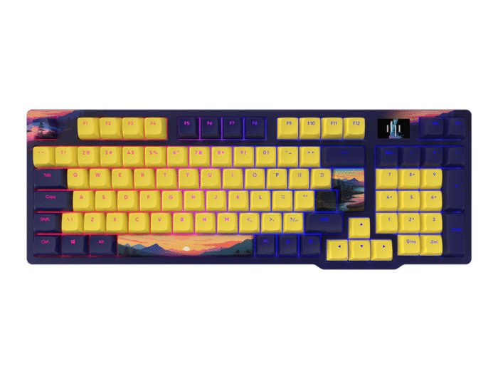 Геймърскa механична клавиатура Dark Project 98A Sunset RGB  - G3MS Sapphire Switches, PBT - Image 1