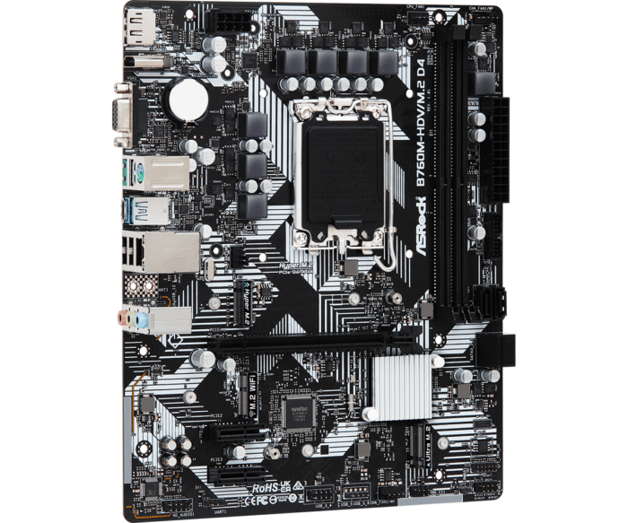 Дънна платка ASRock B760M-HDV M.2, LGA1700, ATX - Image 2