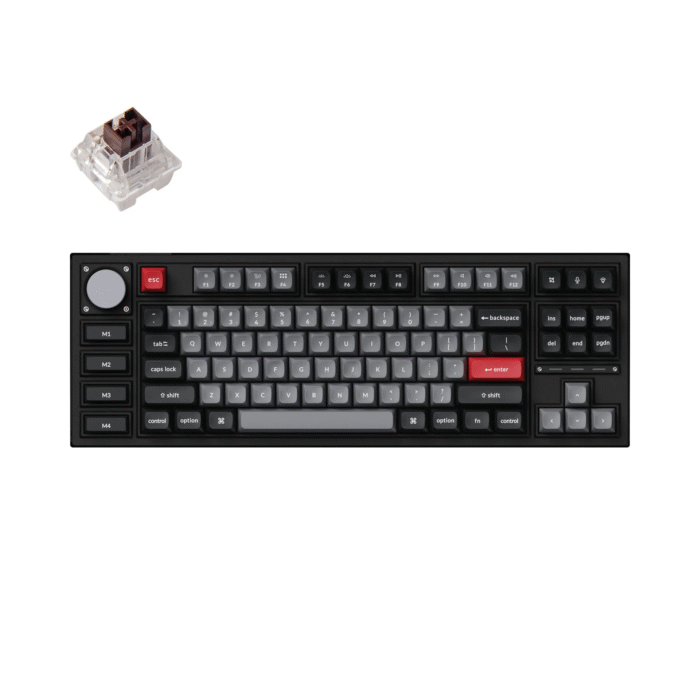 Клавиатура Keychron Q3 Pro Carbon Black TKL K Pro Brown Switch RGB LED PBT - Image 1