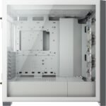 Кутия Corsair iCUE 5000X RGB Mid Tower, Tempered Glass, Бяла - Image 3