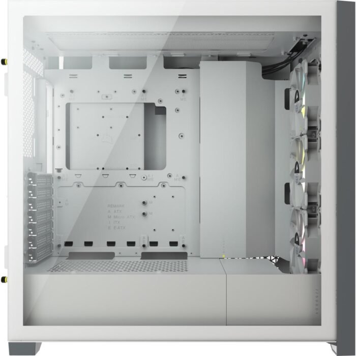 Кутия Corsair iCUE 5000X RGB Mid Tower, Tempered Glass, Бяла - Image 3