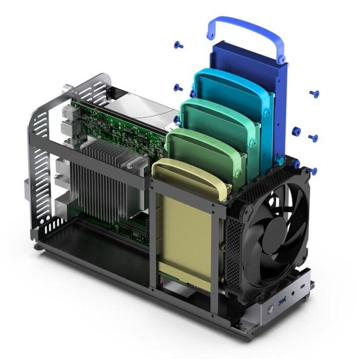 Кутия Jonsbo N1, ITX, Сива - Image 3