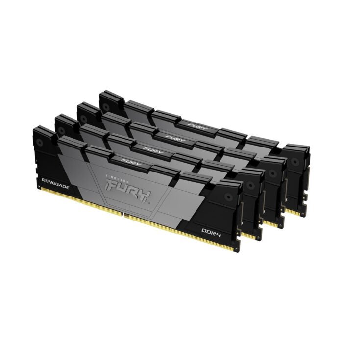 Памет Kingston FURY Renegade Black 64GB(4x16GB) DDR4 3600MHz CL16 - Image 1