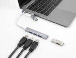 USB хъб Delock, USB-C / USB-A - 3 x USB-A 2.0 + 1 x USB-A 5 Gbps - Image 3