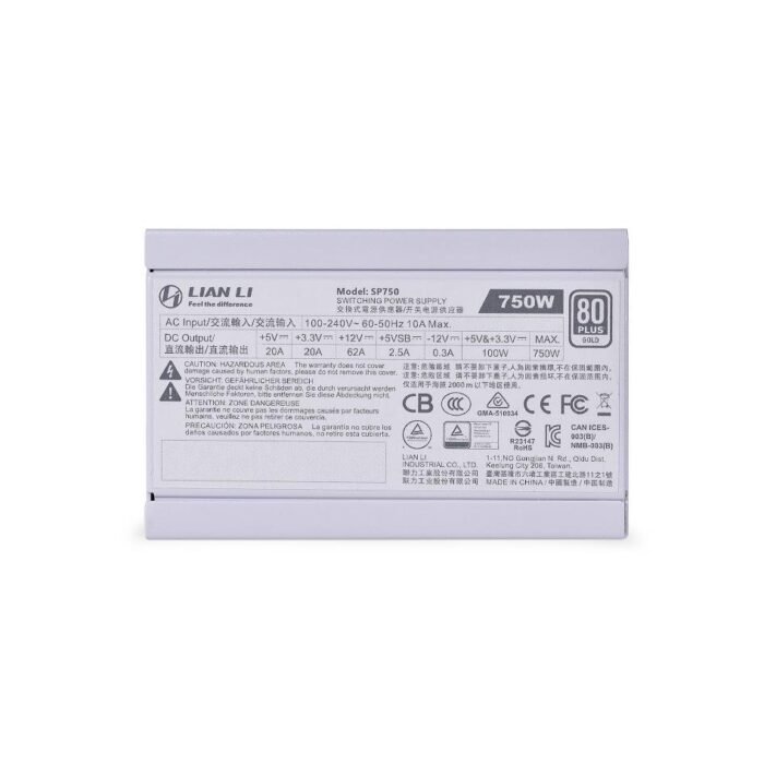 Захранващ блок Lian Li SP750 750W White 80+ Gold SFX - Image 9