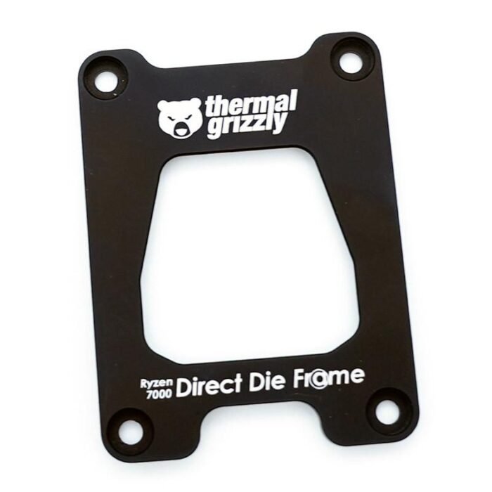 Монтажна рамка Thermal Grizzly Ryzen 7000 Direct Die Frame, Алуминий, Черен - Image 1