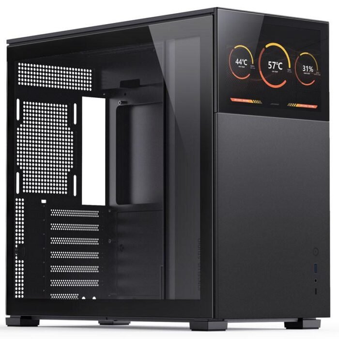 Кутия Jonsbo D41 Screen TG, mATX, Черна - Image 1
